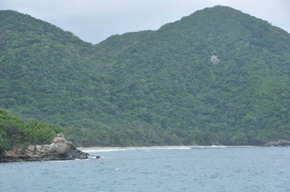 A paisagem grandiosa do Parque Nacional Tayrona, no litoral norte da Colômbia